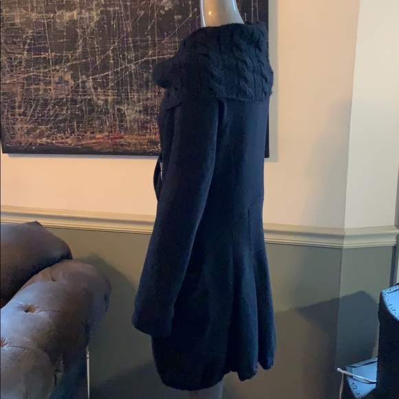 Siste’s Italian Wool Blend Asymmetrical Knit Coat - Picture 6 of 15